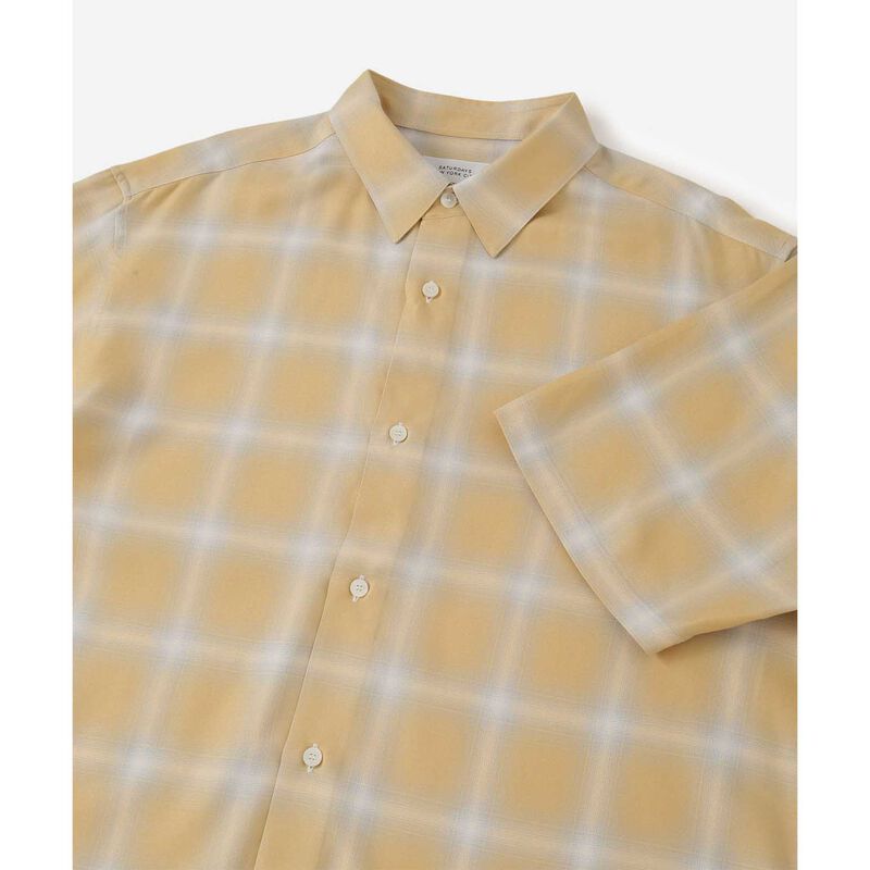 Saturdays NYC Bruce Checked Short Sleeve Shirt image number 1